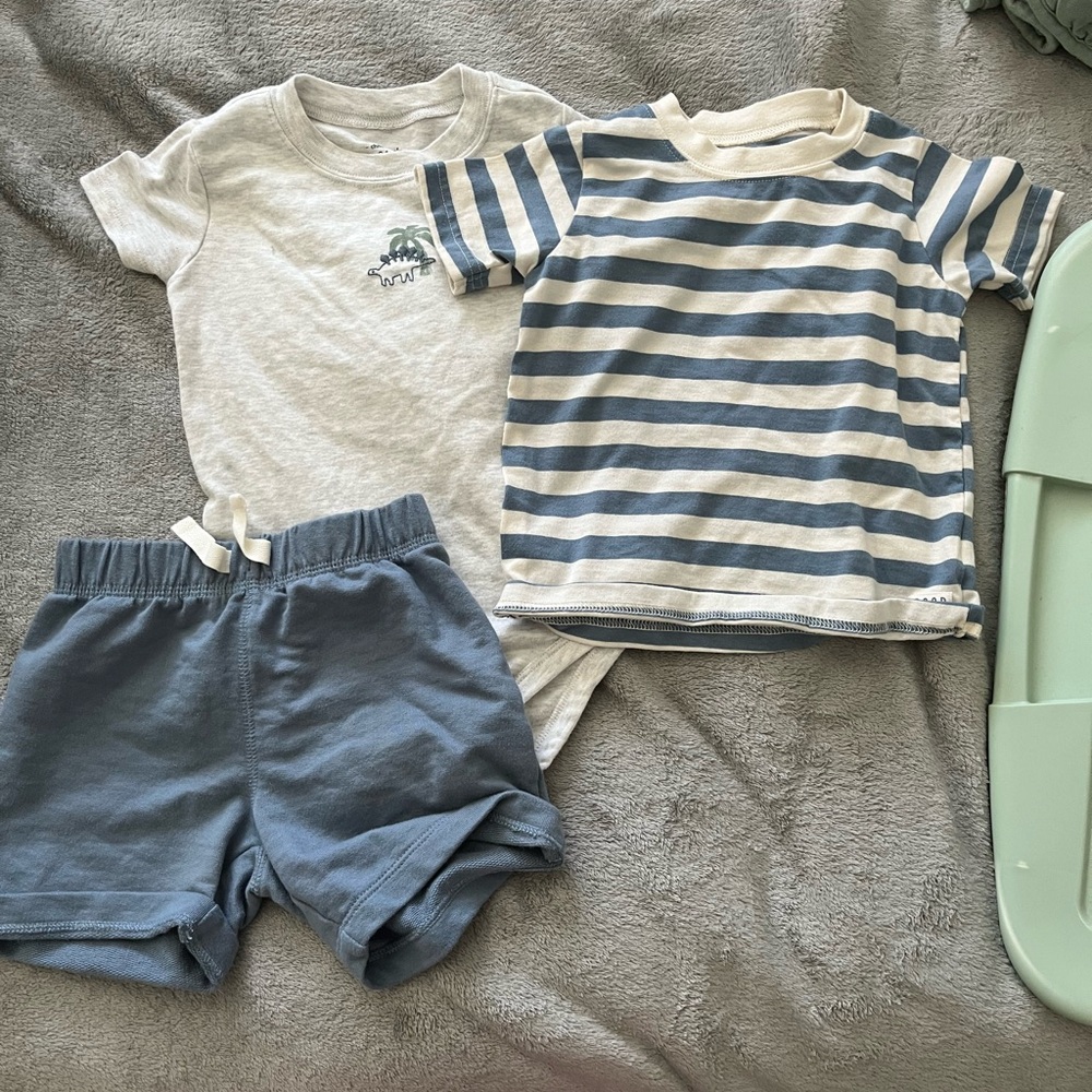 Carter's Blue and Gray Kids Matching Set NWOT